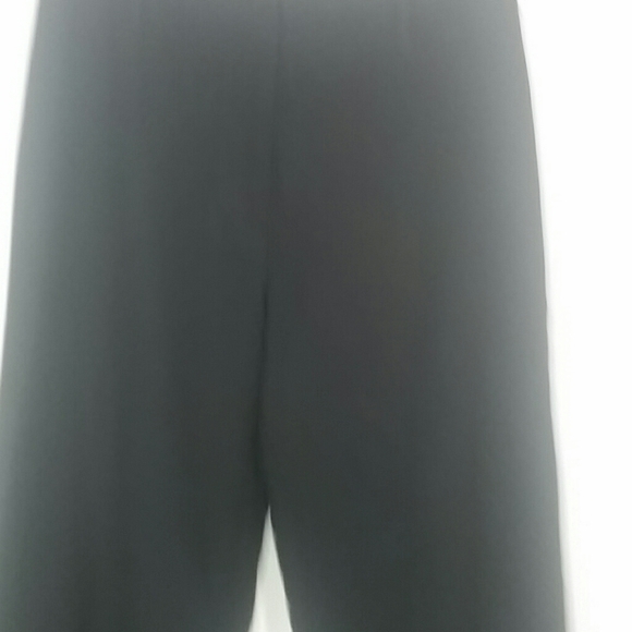 Capri's black cuffed flat front straight stretch - Picture 2 of 4